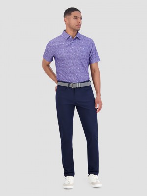 Camisa Polo Ben Sherman Broken Record Tech Jersey Sports Fit Moradas | 196-VUYIFZ