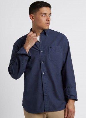 Camisas Ben Sherman Beatnik Oxford Garment Dye Indigo | 263-HONZMP