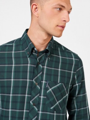 Camisas Ben Sherman Grid Check Verde | 914-VZRJFC