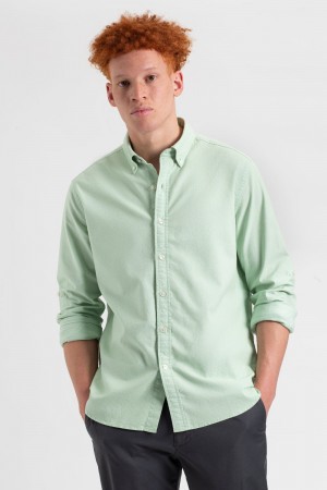 Camisas Ben Sherman St. Ives Resort Oxford Verde | 935-ARUTDQ