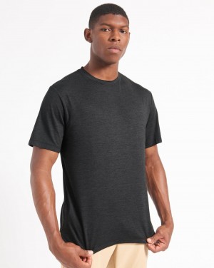 Camiseta Ben Sherman Performance Stretch Marl Negras | 912-HRBNYJ