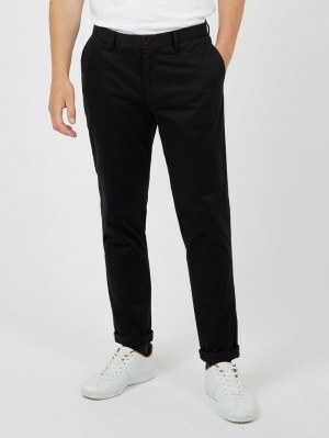 Pantalon Ben Sherman Signature Slim Stretch Chino Negras | 413-GIXRYC