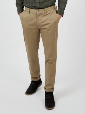 Pantalon Ben Sherman Signature Slim Stretch Chino Gris | 069-HNEGPJ