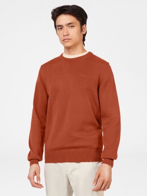 Prendas De Punto Ben Sherman Signature Crewneck Naranjas | 501-IVPMNO