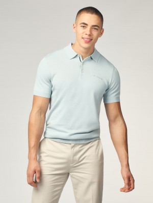 Prendas De Punto Ben Sherman Signature Short Sleeve Polo Azules | 926-FJASYB