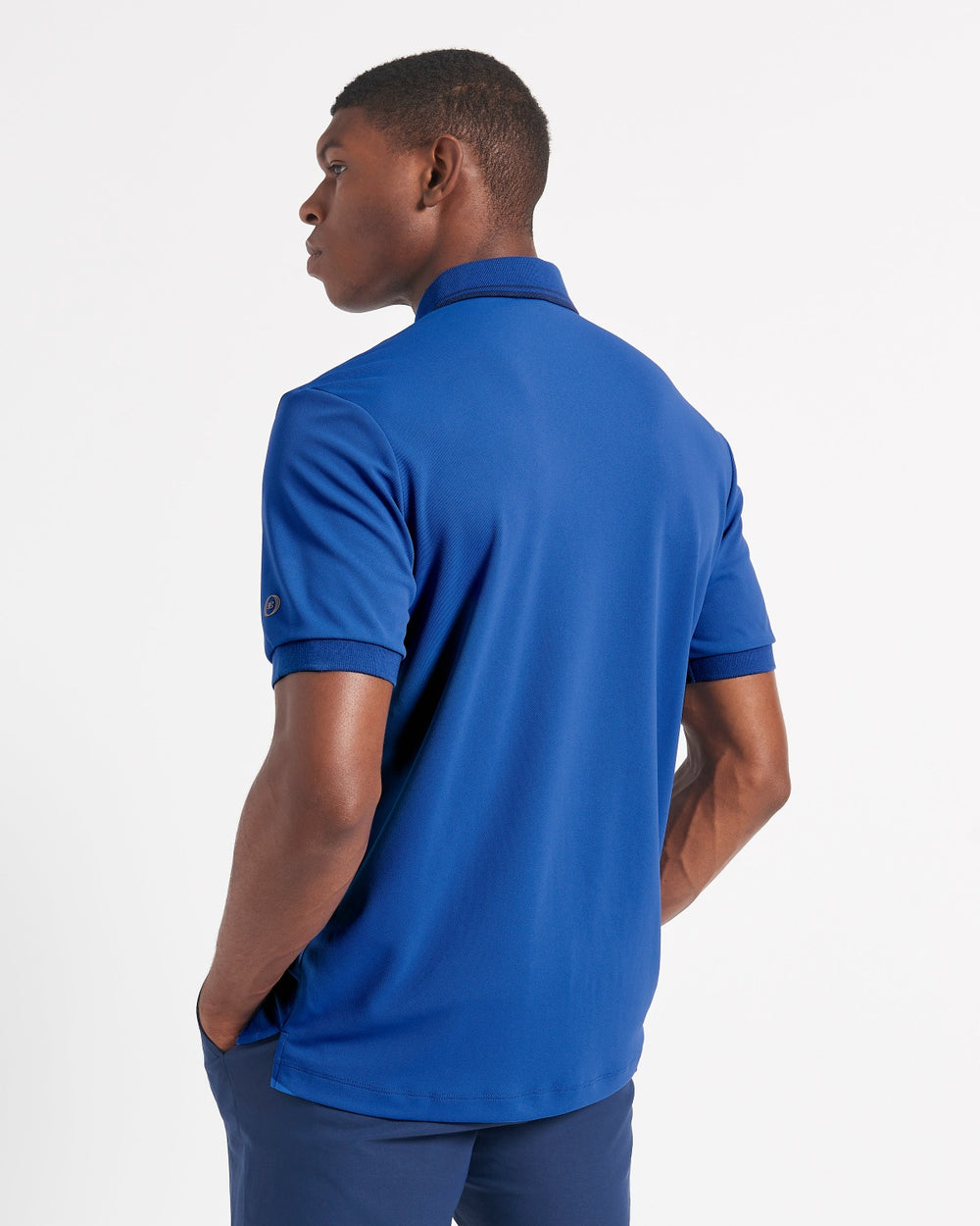 Camisa Polo Ben Sherman 360 Motion Stretch Azules Azul Real | 256-TAGMQJ