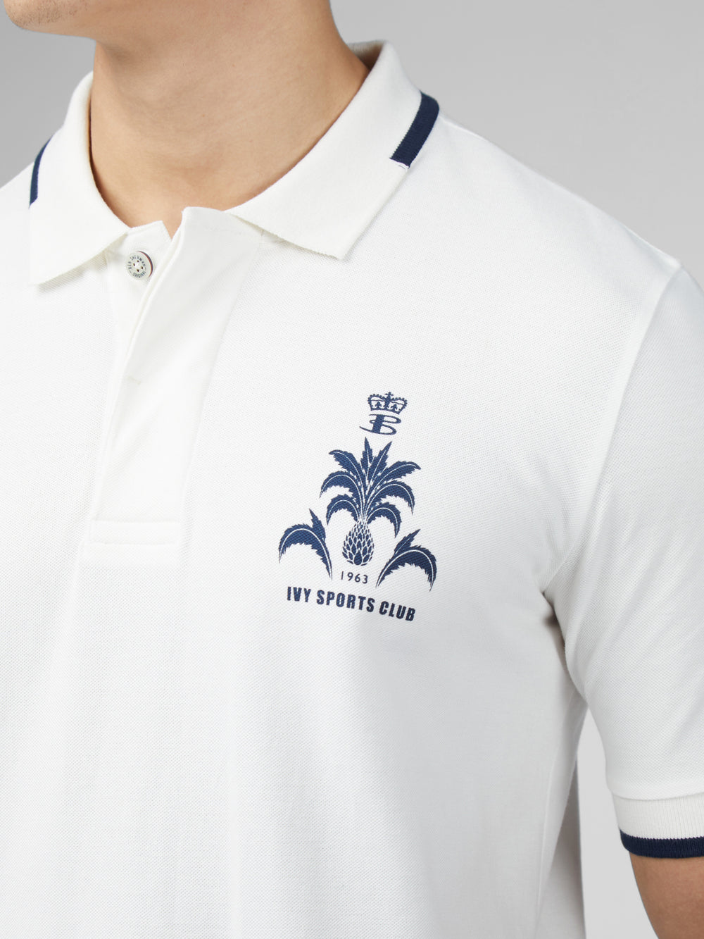 Camisa Polo Ben Sherman B by Ben Sherman Sports Club Embroidered Blancas | 984-VYHTUO