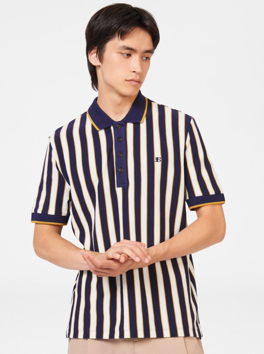 Camisa Polo Ben Sherman B by Ben Sherman Vertical Stripe Moradas | 092-VZBDUH