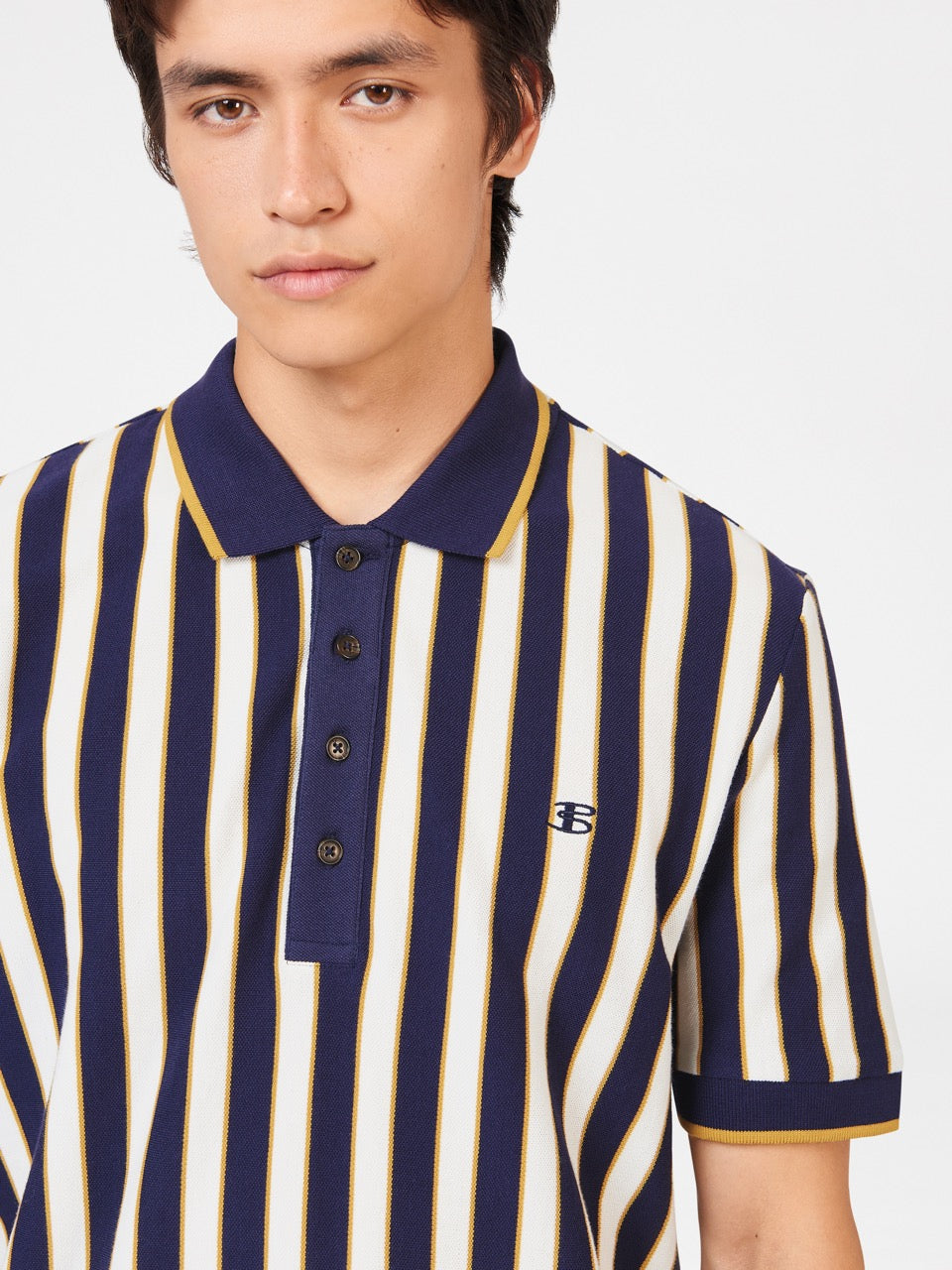 Camisa Polo Ben Sherman B by Ben Sherman Vertical Stripe Moradas | 092-VZBDUH