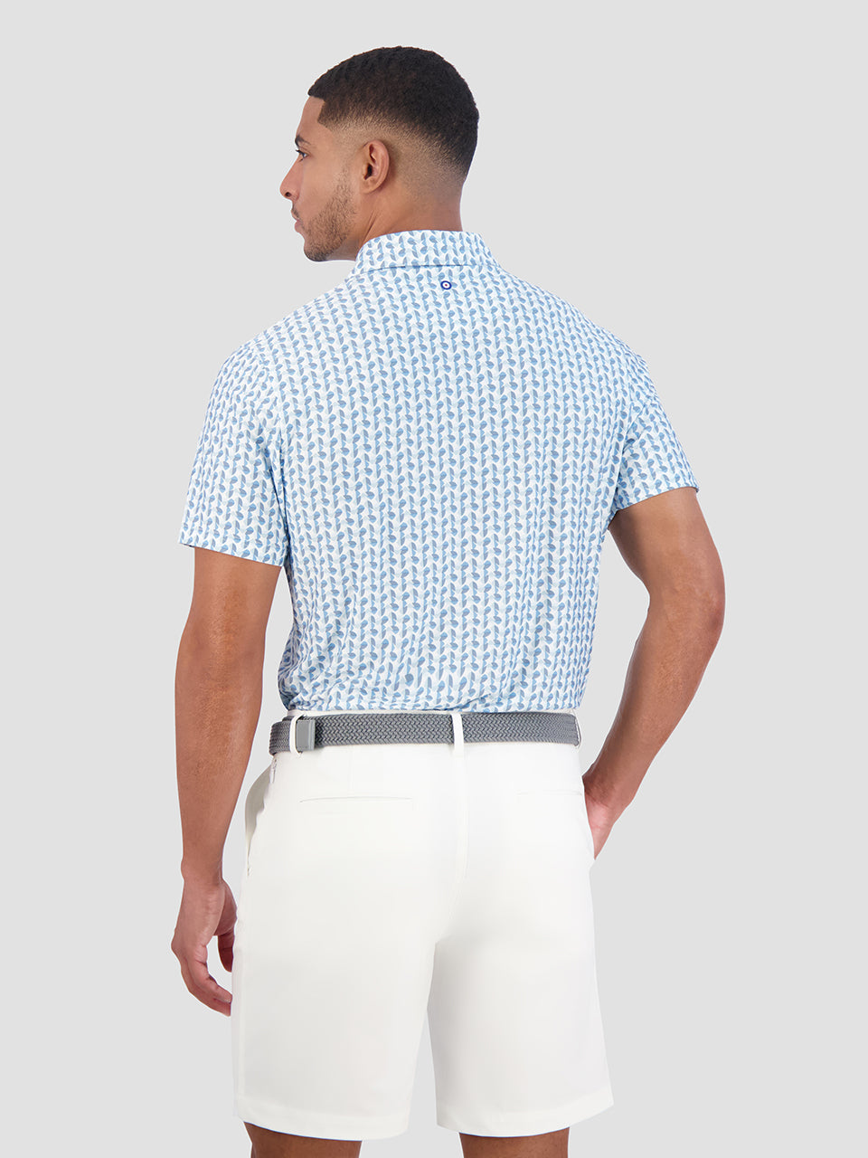 Camisa Polo Ben Sherman Bauhaus Geo Tech Jersey Sports Fit Azules | 041-JWSTAX