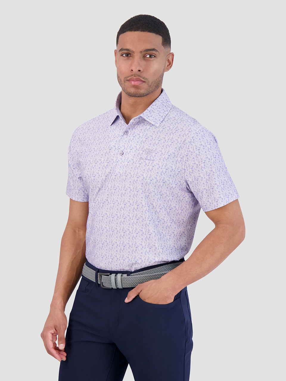 Camisa Polo Ben Sherman Mini Guitar Tech Jersey Sports Fit Moradas | 052-EPDVOU