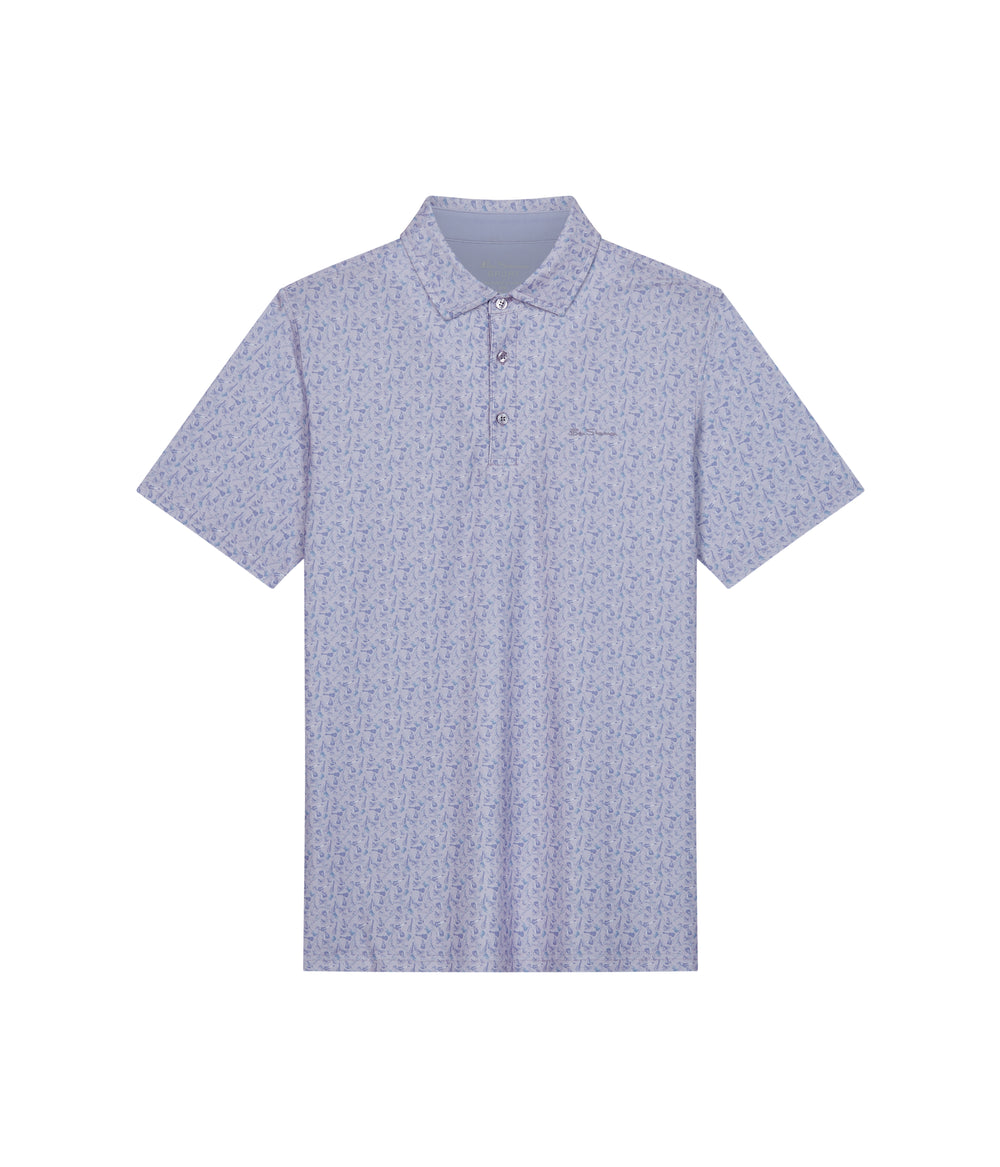 Camisa Polo Ben Sherman Mini Guitar Tech Jersey Sports Fit Moradas | 052-EPDVOU