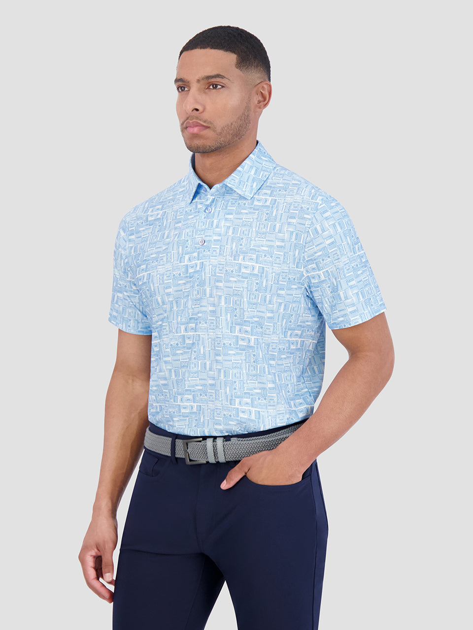 Camisa Polo Ben Sherman Radio Stack Tech Jersey Sports Fit Azules | 357-LHXBOI