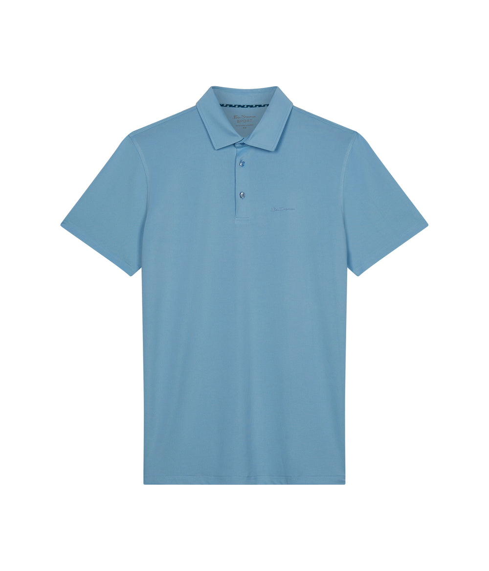 Camisa Polo Ben Sherman Solid Air Pique Sports Fit Azules | 265-CFKEIW