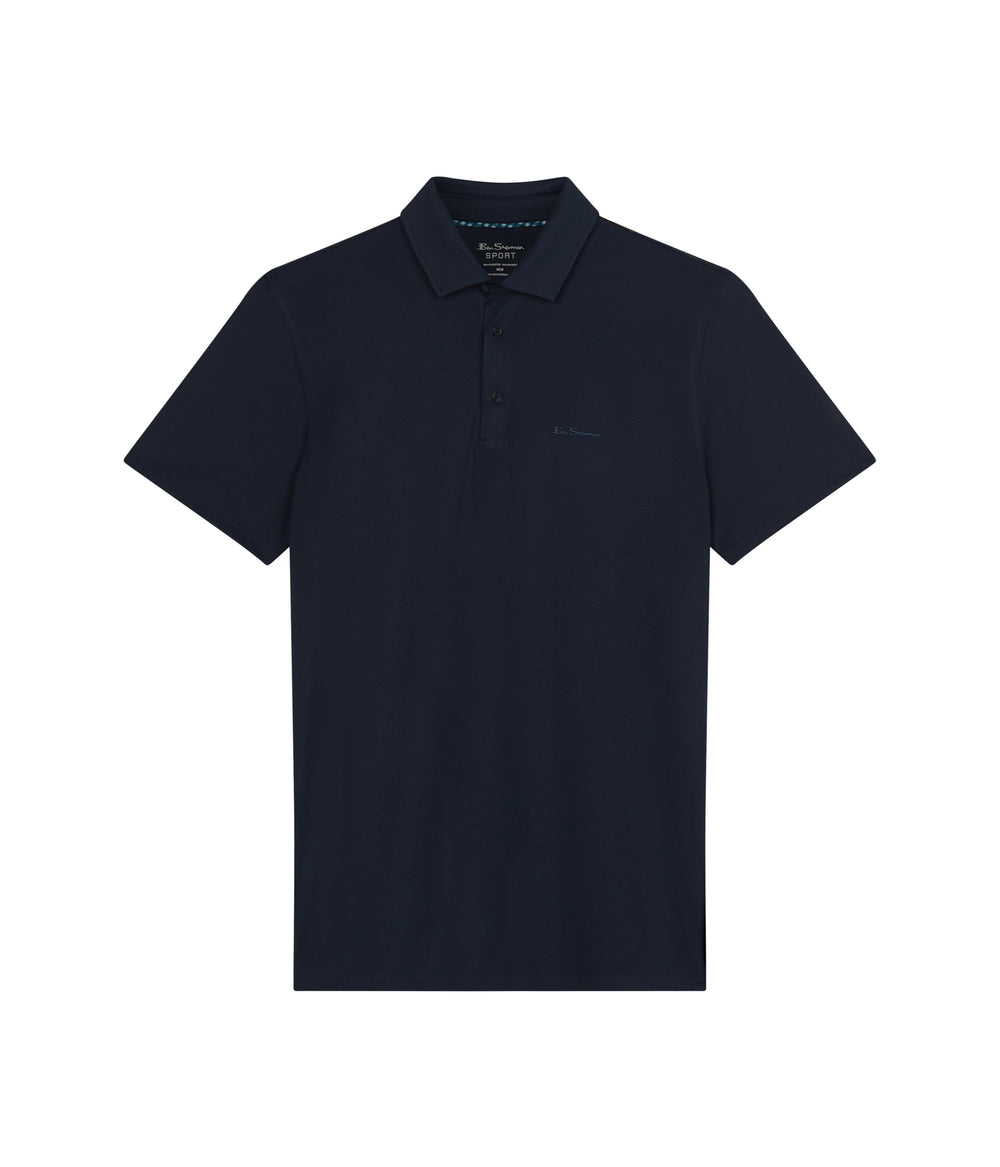 Camisa Polo Ben Sherman Solid Air Pique Sports Fit Azul Marino | 261-HTXWMS