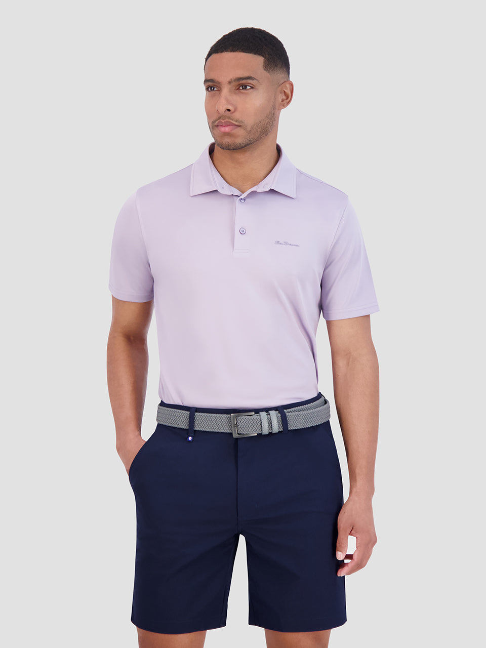 Camisa Polo Ben Sherman Solid Air Pique Sports Fit Moradas | 718-AMSPLI