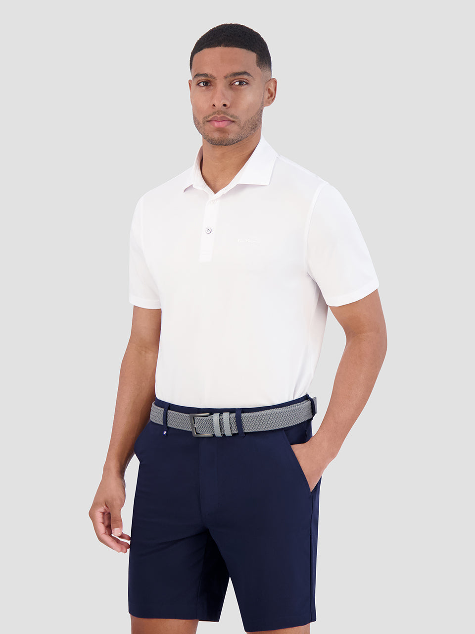 Camisa Polo Ben Sherman Solid Air Pique Sports Fit Blancas | 023-HVXWPB