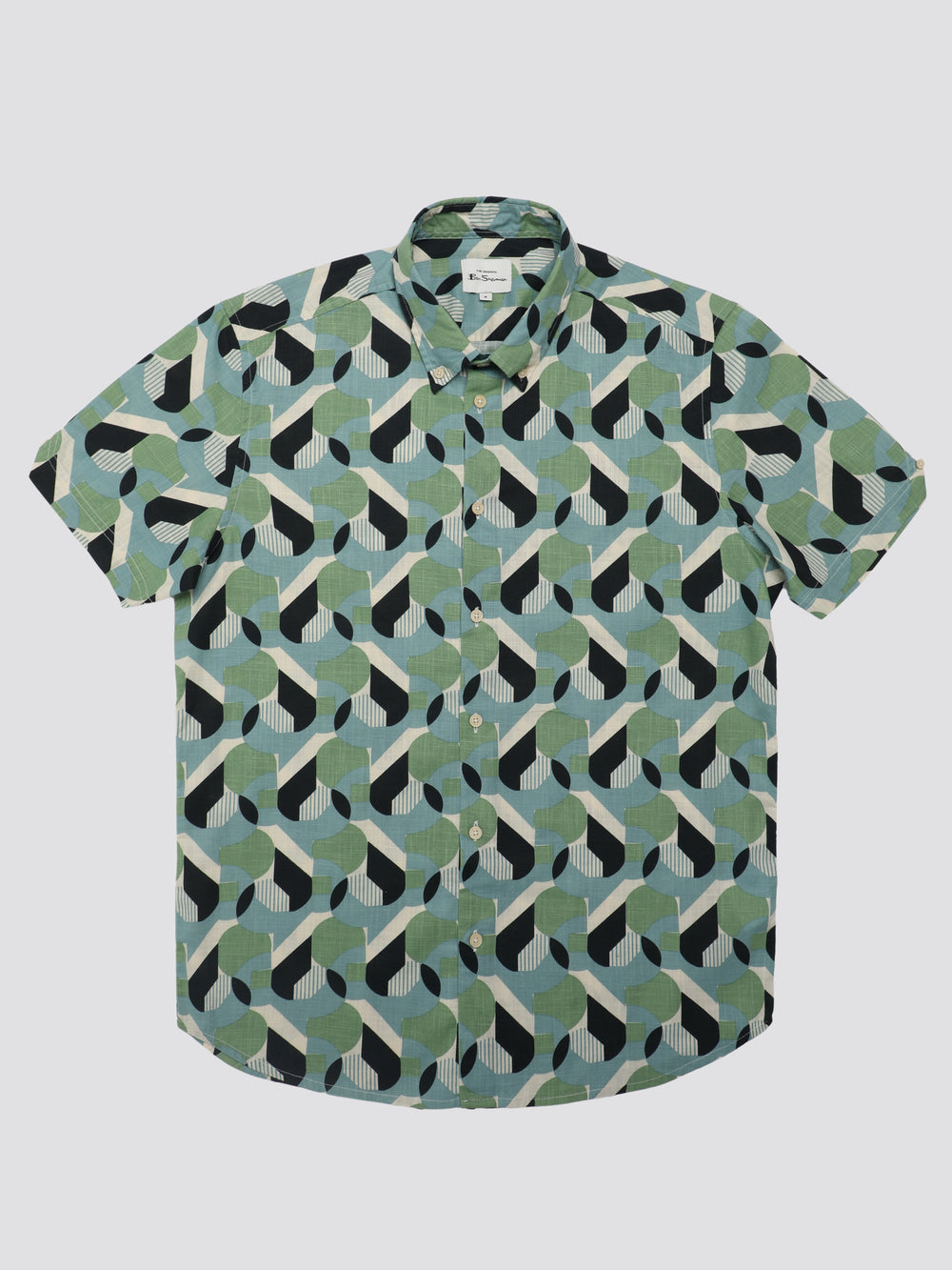 Camisas Ben Sherman Art Deco Verde | 295-VMYZWP