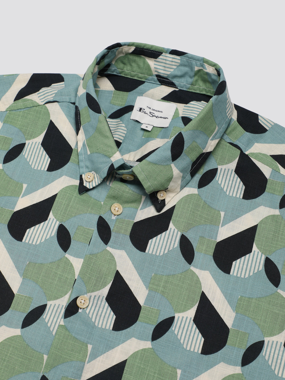 Camisas Ben Sherman Art Deco Verde | 295-VMYZWP