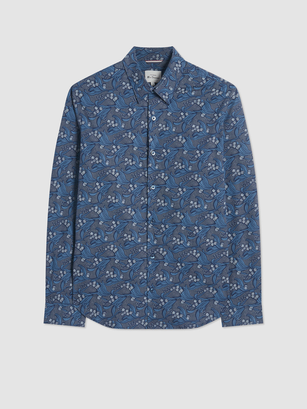 Camisas Ben Sherman Art Nouveau Floral Azul Marino | 954-FKIWCB