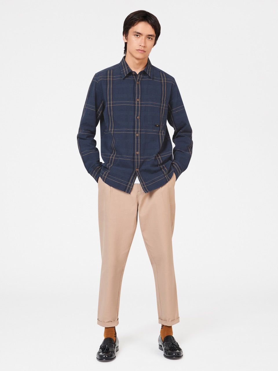 Camisas Ben Sherman B by Ben Sherman Indigo Check Indigo | 305-TFMLZO