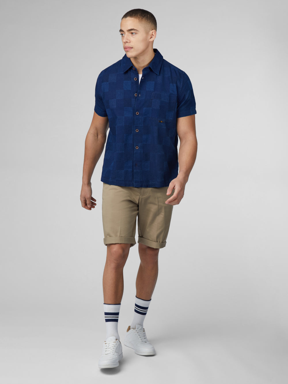 Camisas Ben Sherman B by Ben Sherman Indigo Check Azul Marino | 482-EYMDPT