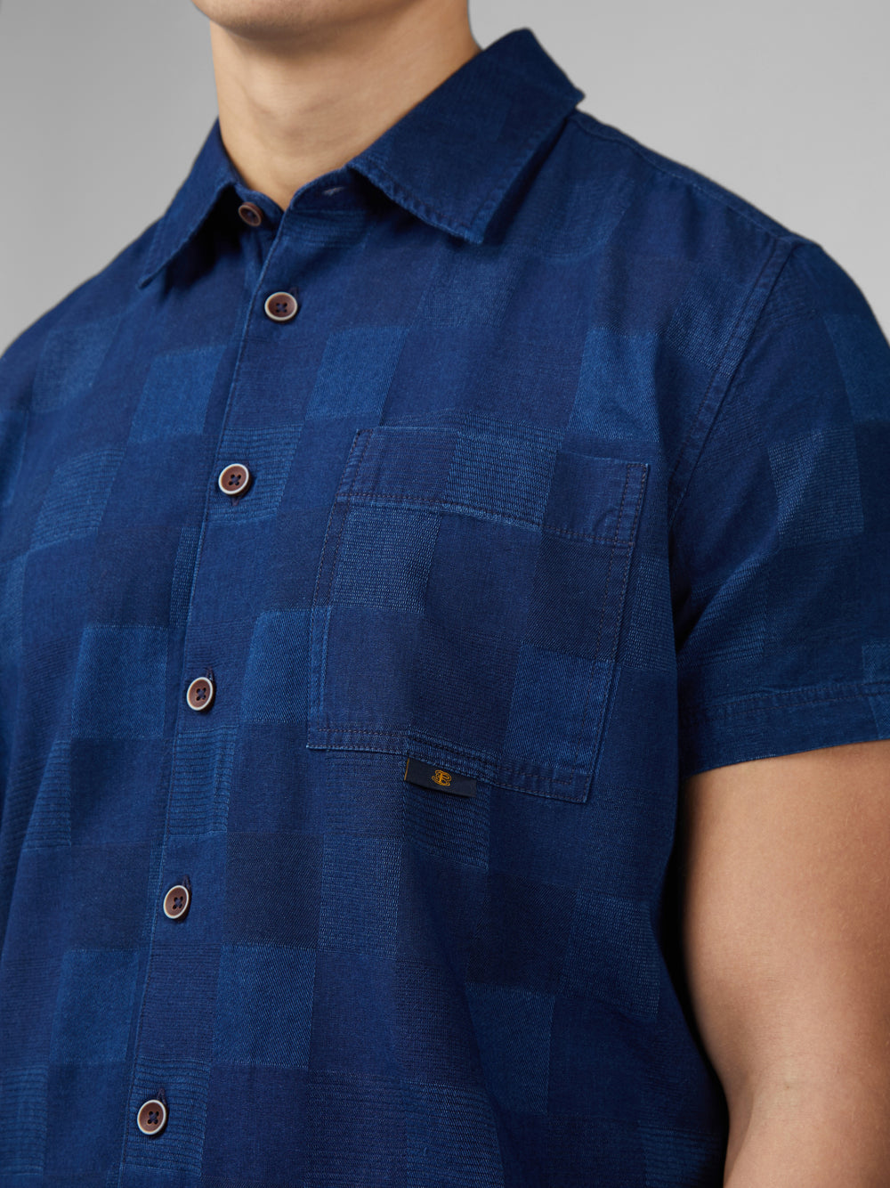 Camisas Ben Sherman B by Ben Sherman Indigo Check Azul Marino | 482-EYMDPT