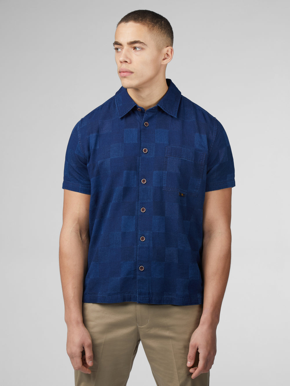 Camisas Ben Sherman B by Ben Sherman Indigo Check Azul Marino | 482-EYMDPT