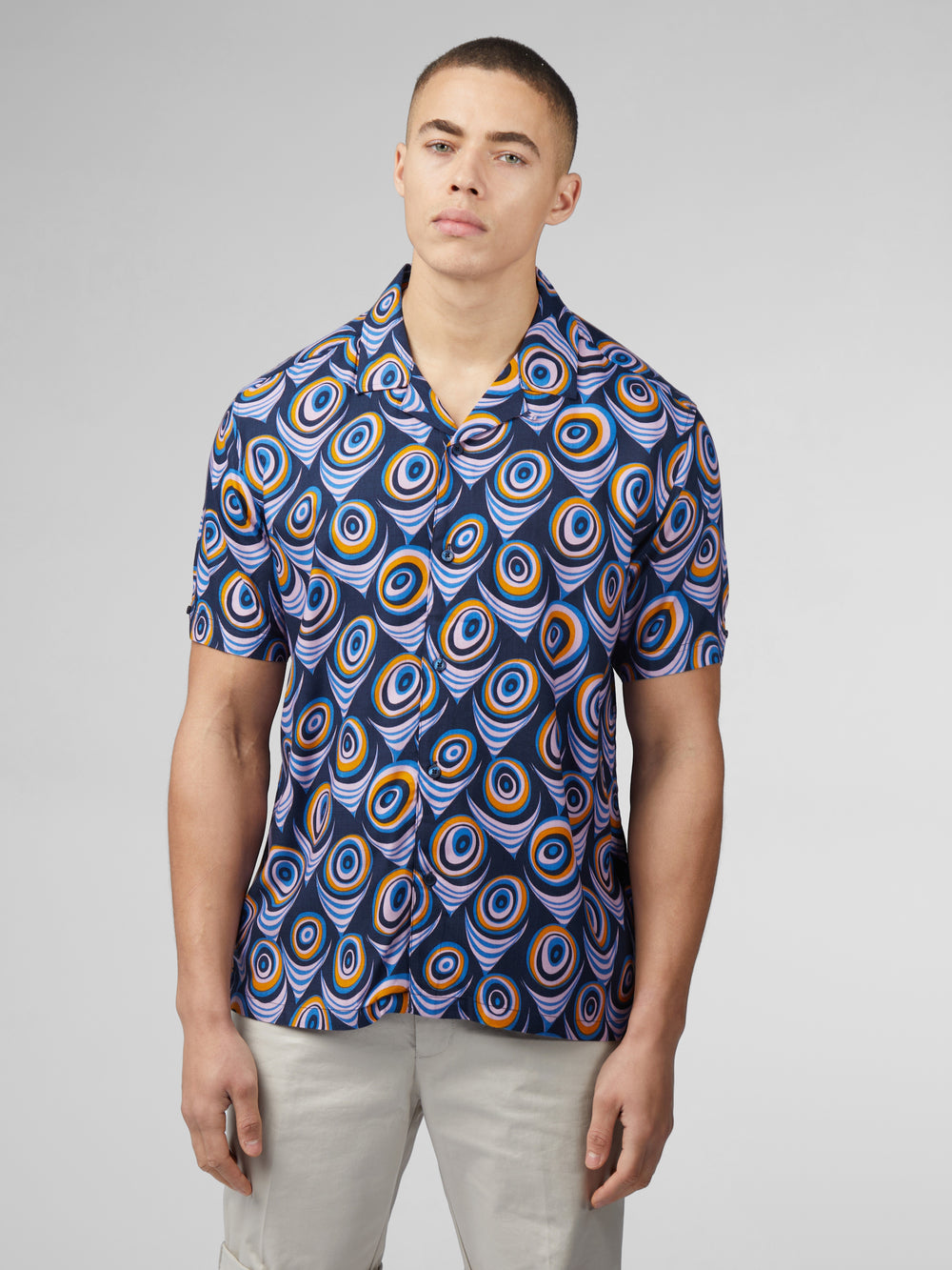 Camisas Ben Sherman B by Ben Sherman Psychedelic Print Moradas | 047-SGDXCM