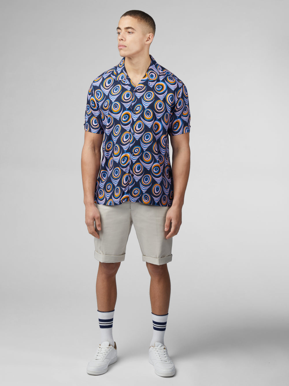 Camisas Ben Sherman B by Ben Sherman Psychedelic Print Moradas | 047-SGDXCM