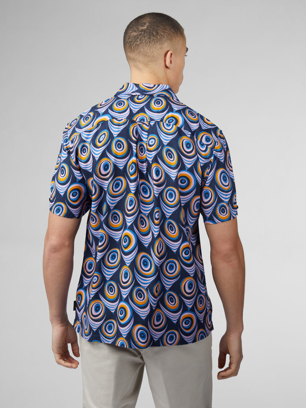 Camisas Ben Sherman B by Ben Sherman Psychedelic Print Moradas | 047-SGDXCM