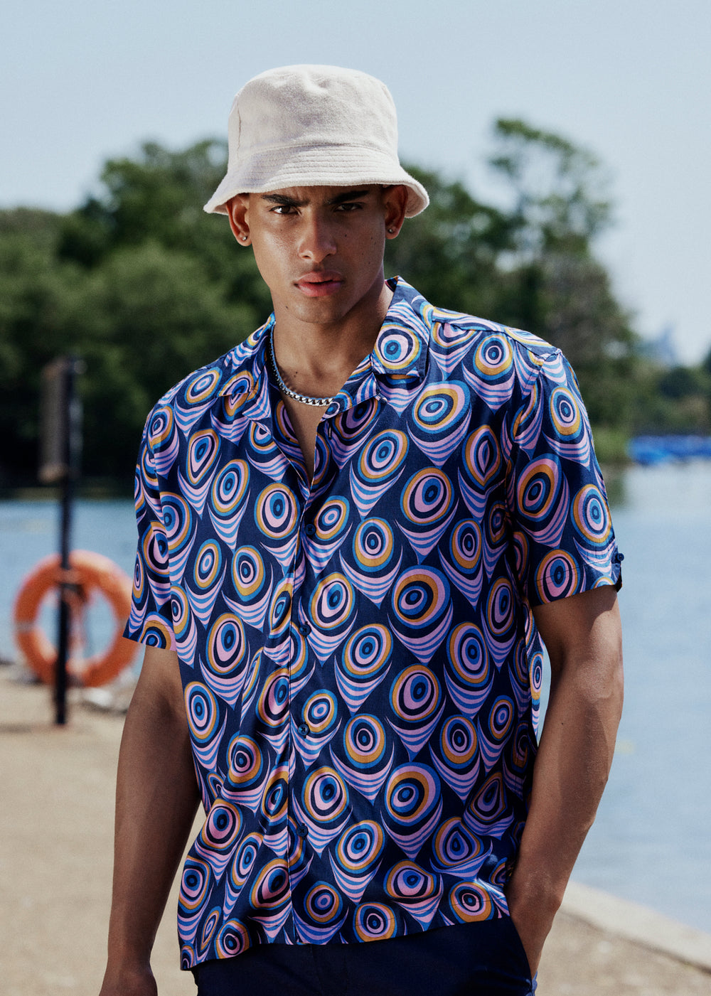 Camisas Ben Sherman B by Ben Sherman Psychedelic Print Moradas | 047-SGDXCM