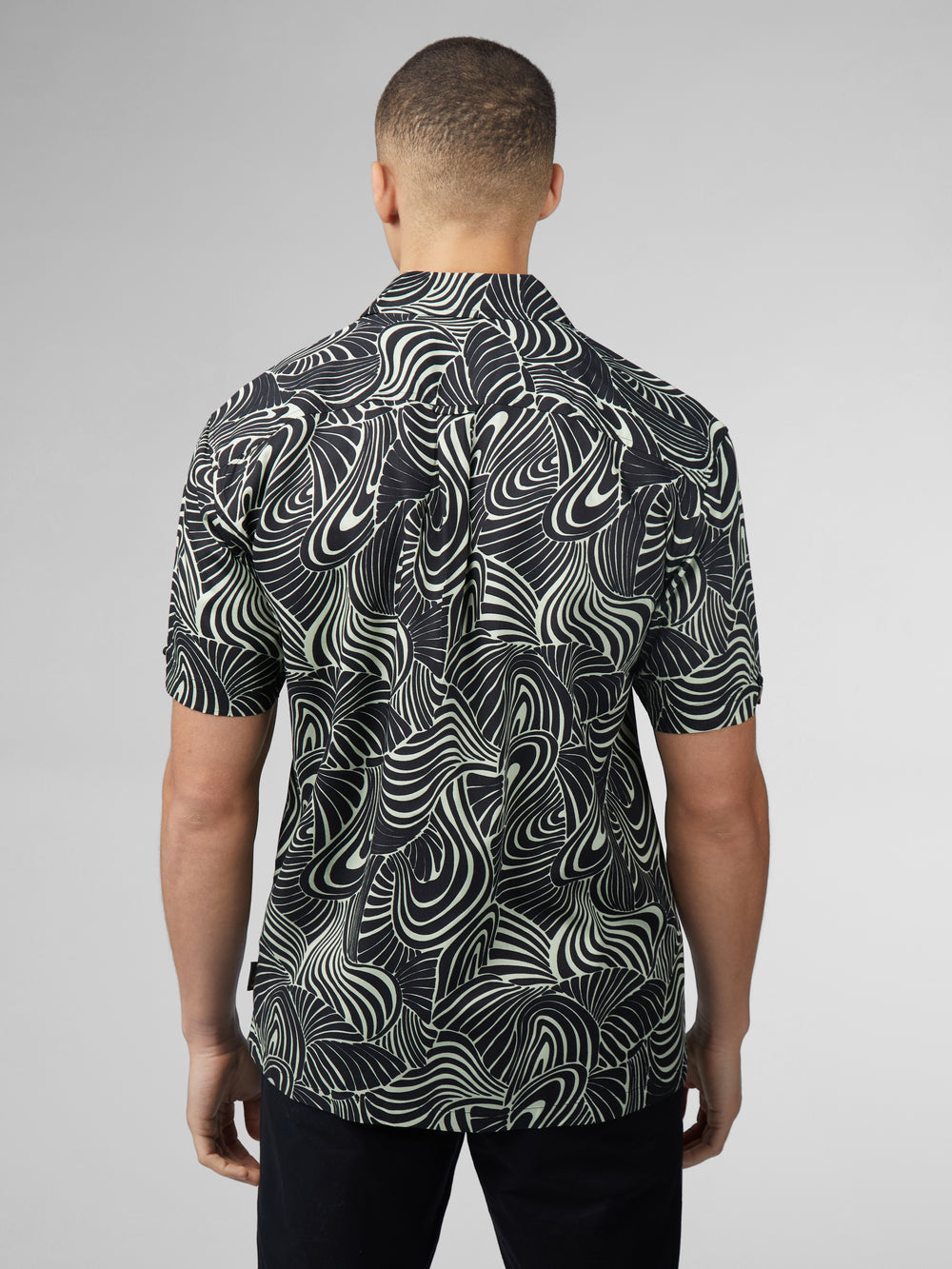 Camisas Ben Sherman B by Ben Sherman Psychedelic Swirl Print Verde Menta | 734-DZTJCN