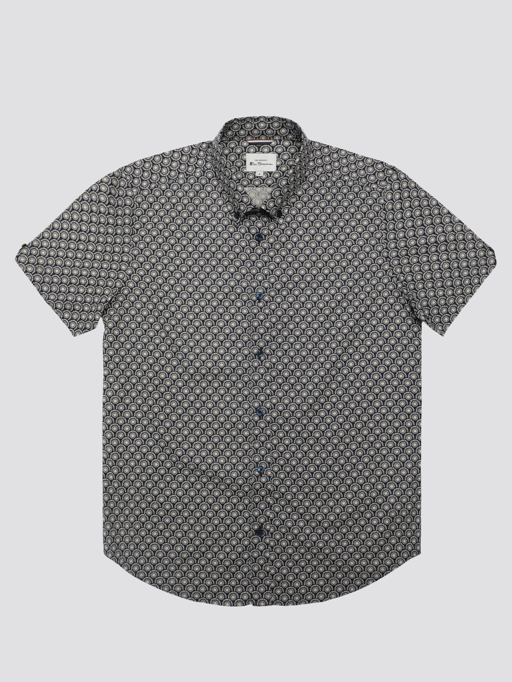 Camisas Ben Sherman Block Geo Gris | 718-UEGZFQ