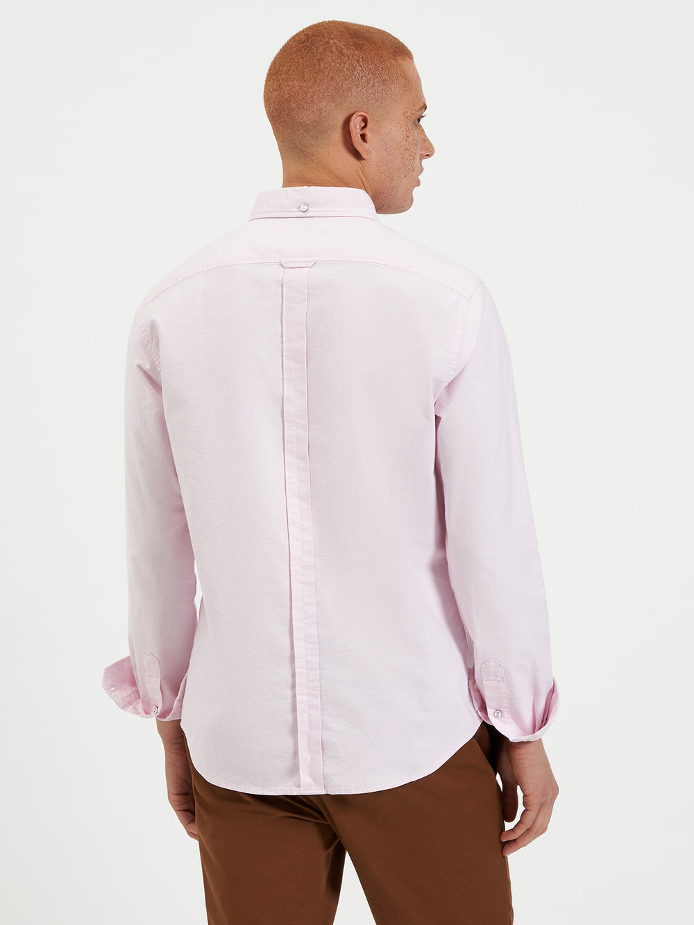 Camisas Ben Sherman Brighton Oxford Organic Rosas | 051-HKIOLD