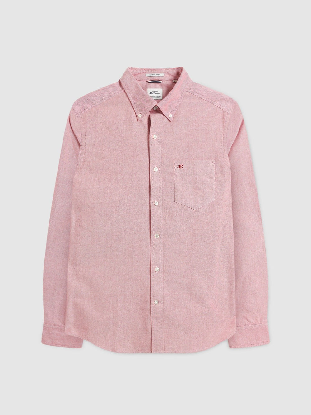 Camisas Ben Sherman Brighton Oxford Organic Rojas Claro | 150-RNIWOS