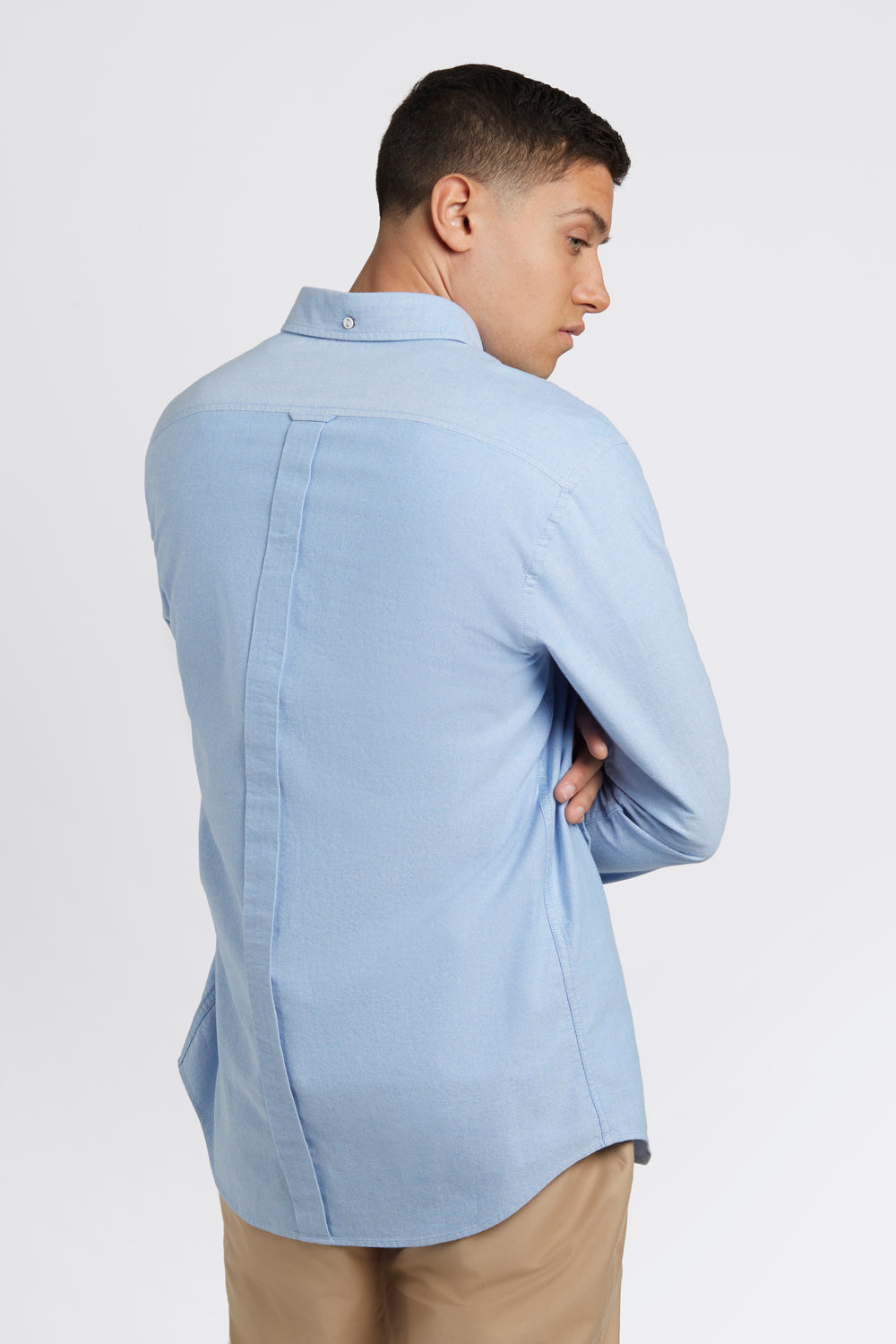 Camisas Ben Sherman Brighton Oxford Organic Azules | 521-MHIDTA