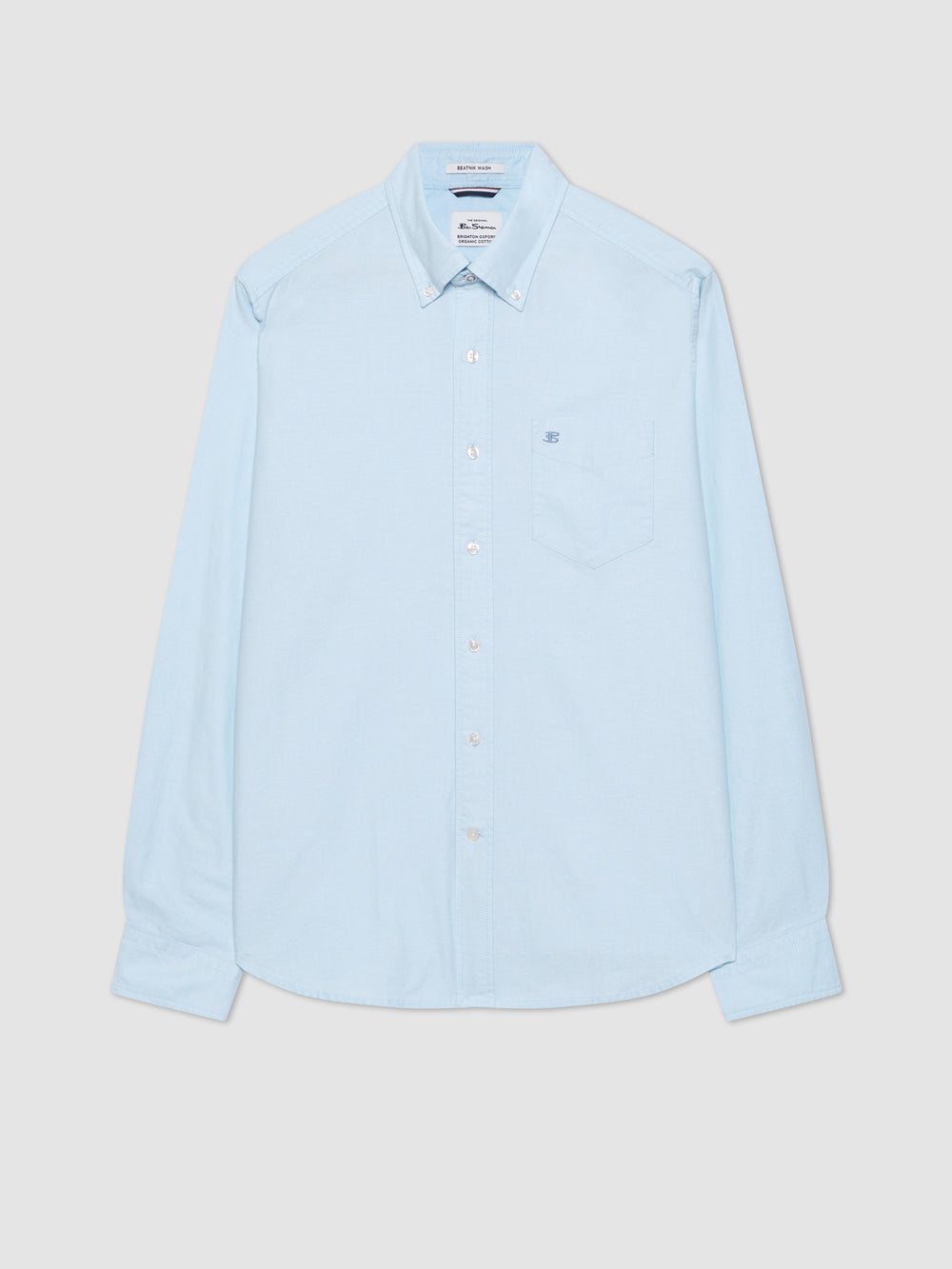 Camisas Ben Sherman Brighton Oxford Organic Azules | 853-SFZGWH