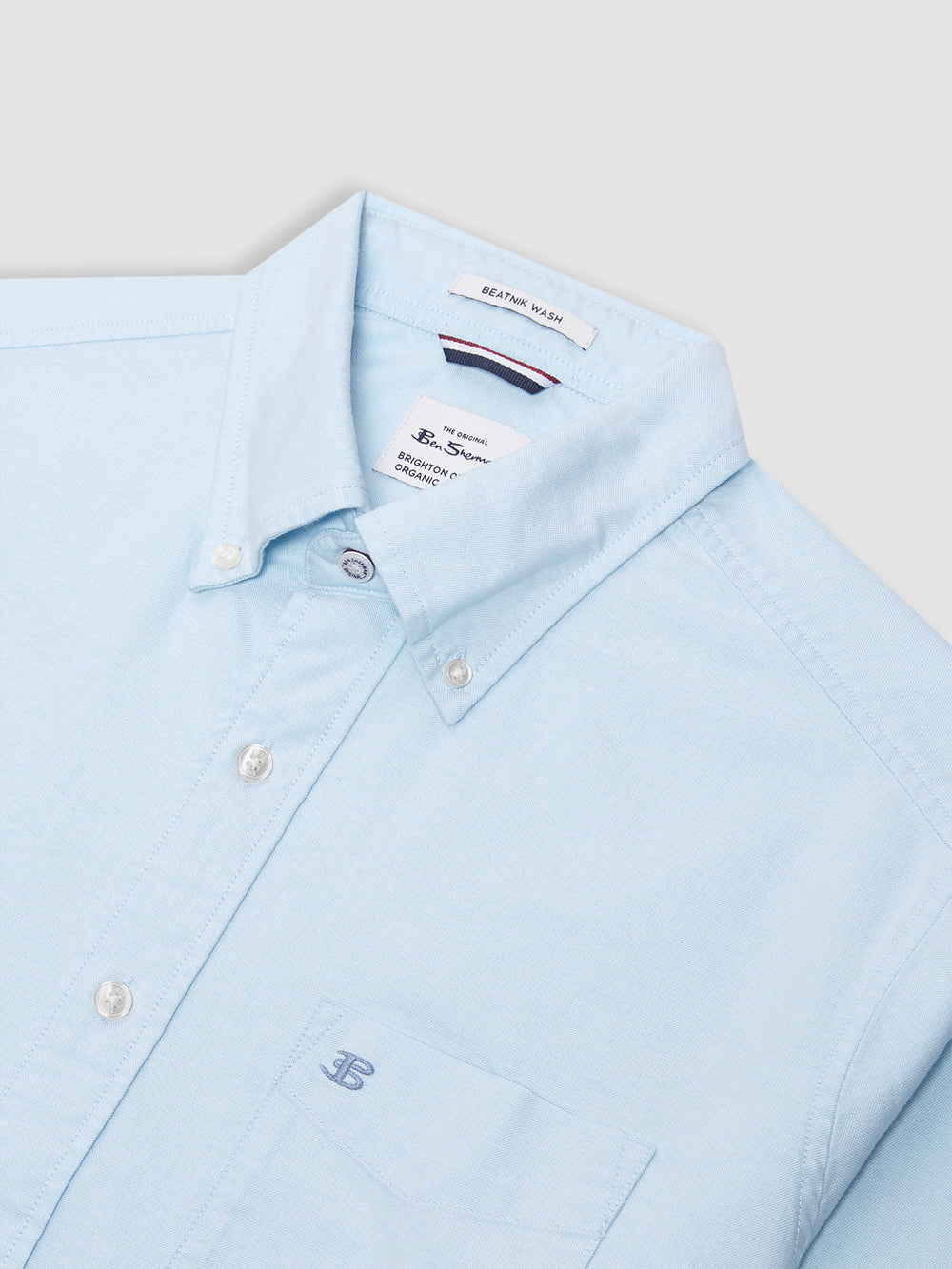 Camisas Ben Sherman Brighton Oxford Organic Azules | 853-SFZGWH