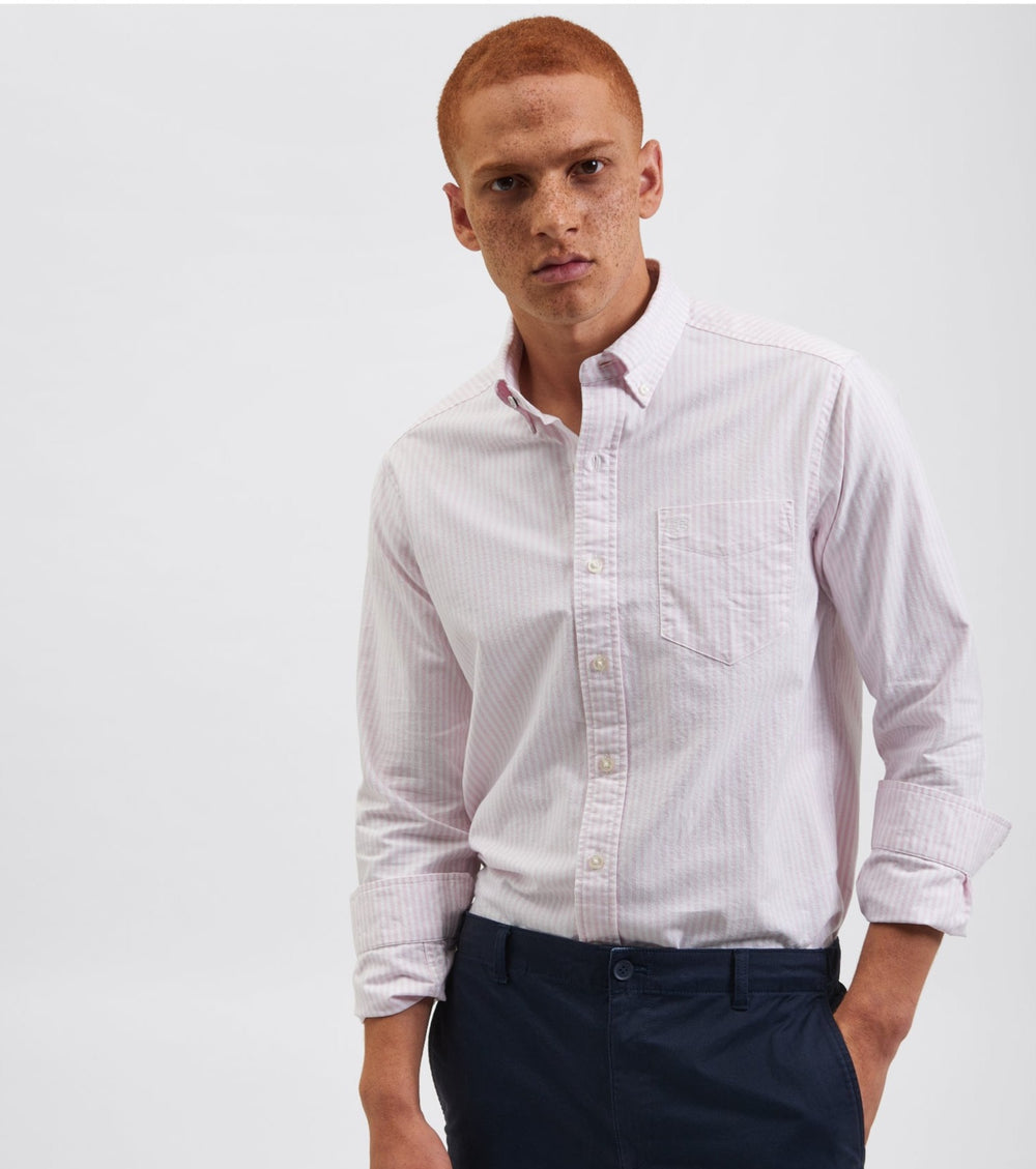 Camisas Ben Sherman Brighton Oxford Rosas Rayadas | 602-ZWAJPG