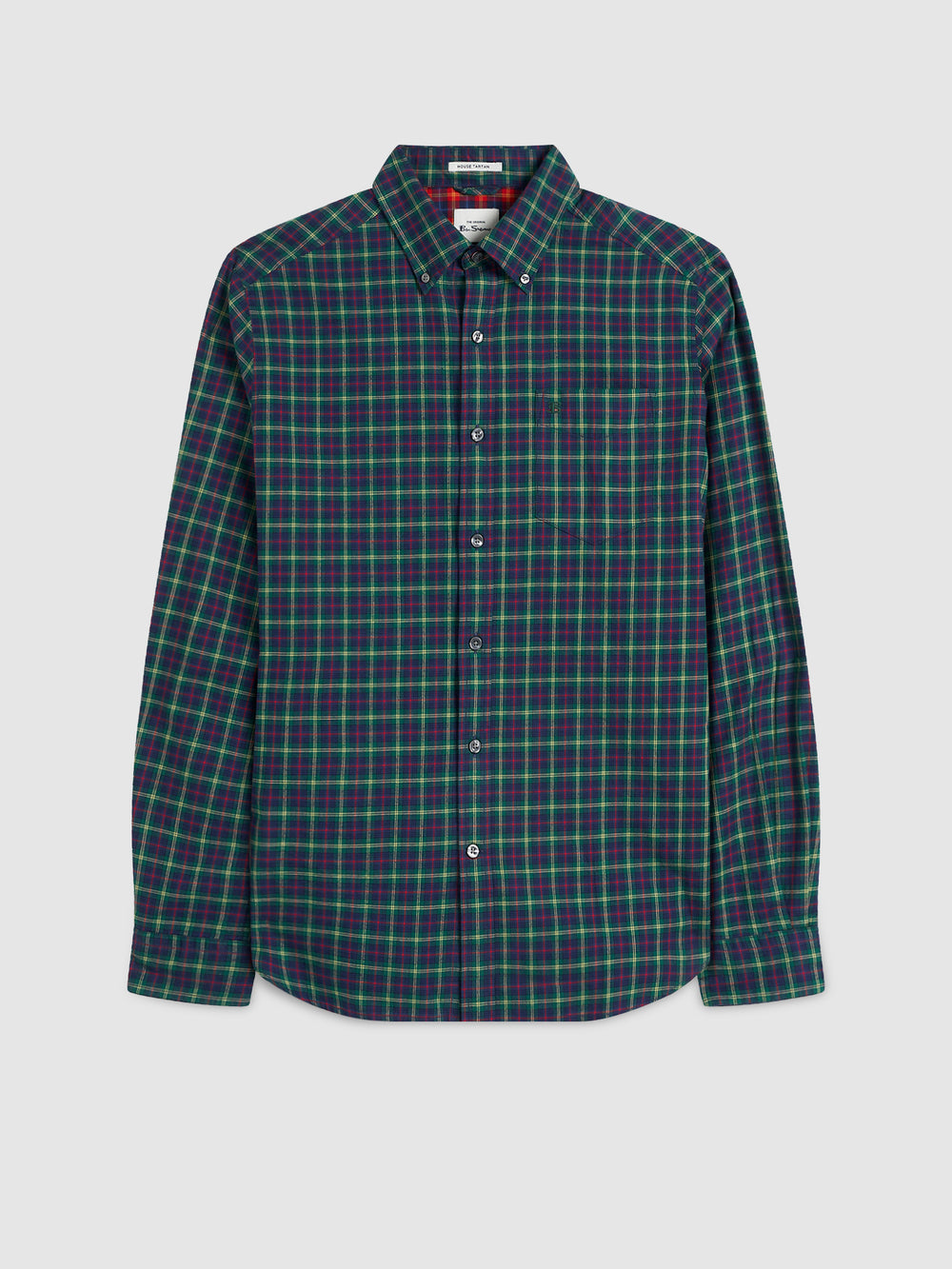 Camisas Ben Sherman House Tartan Twill Verde | 097-JLNPHV