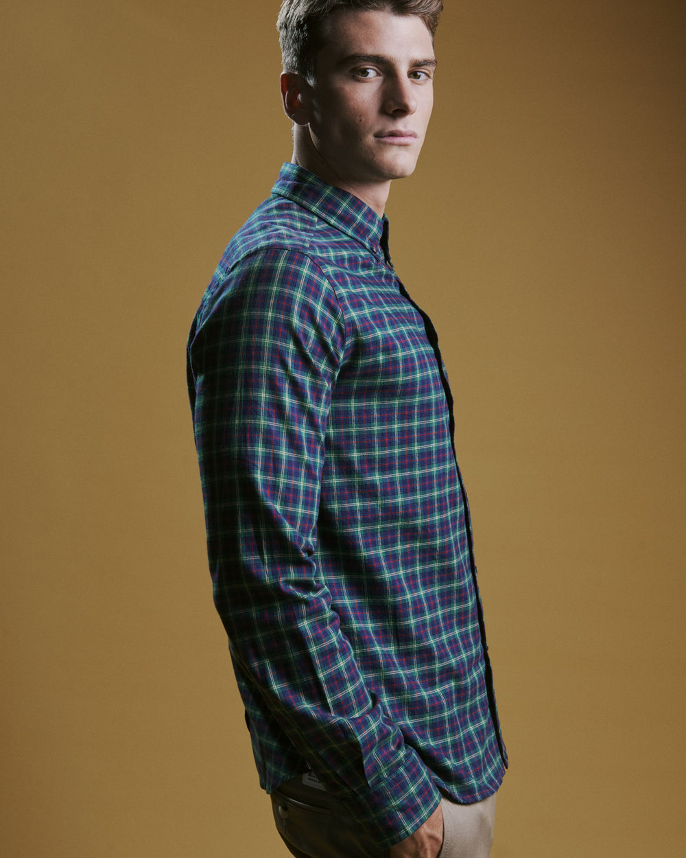 Camisas Ben Sherman House Tartan Twill Verde | 097-JLNPHV