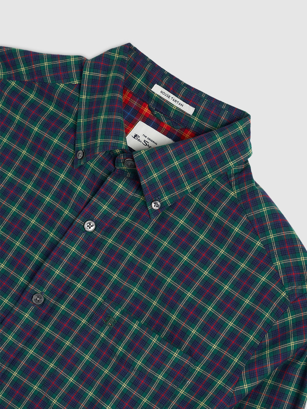 Camisas Ben Sherman House Tartan Twill Verde | 097-JLNPHV