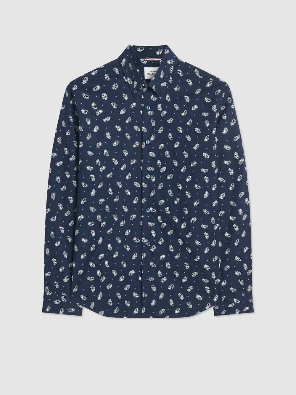 Camisas Ben Sherman Micro Paisley Azul Marino | 408-TLGOHP