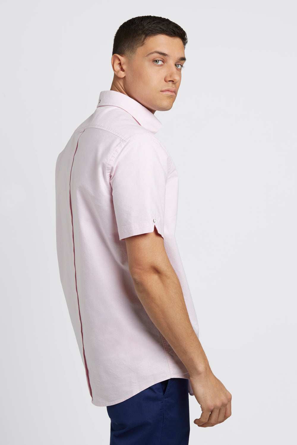 Camisas Ben Sherman Short Sleeve Brighton Oxford Organic Rosas | 059-XLDHNW