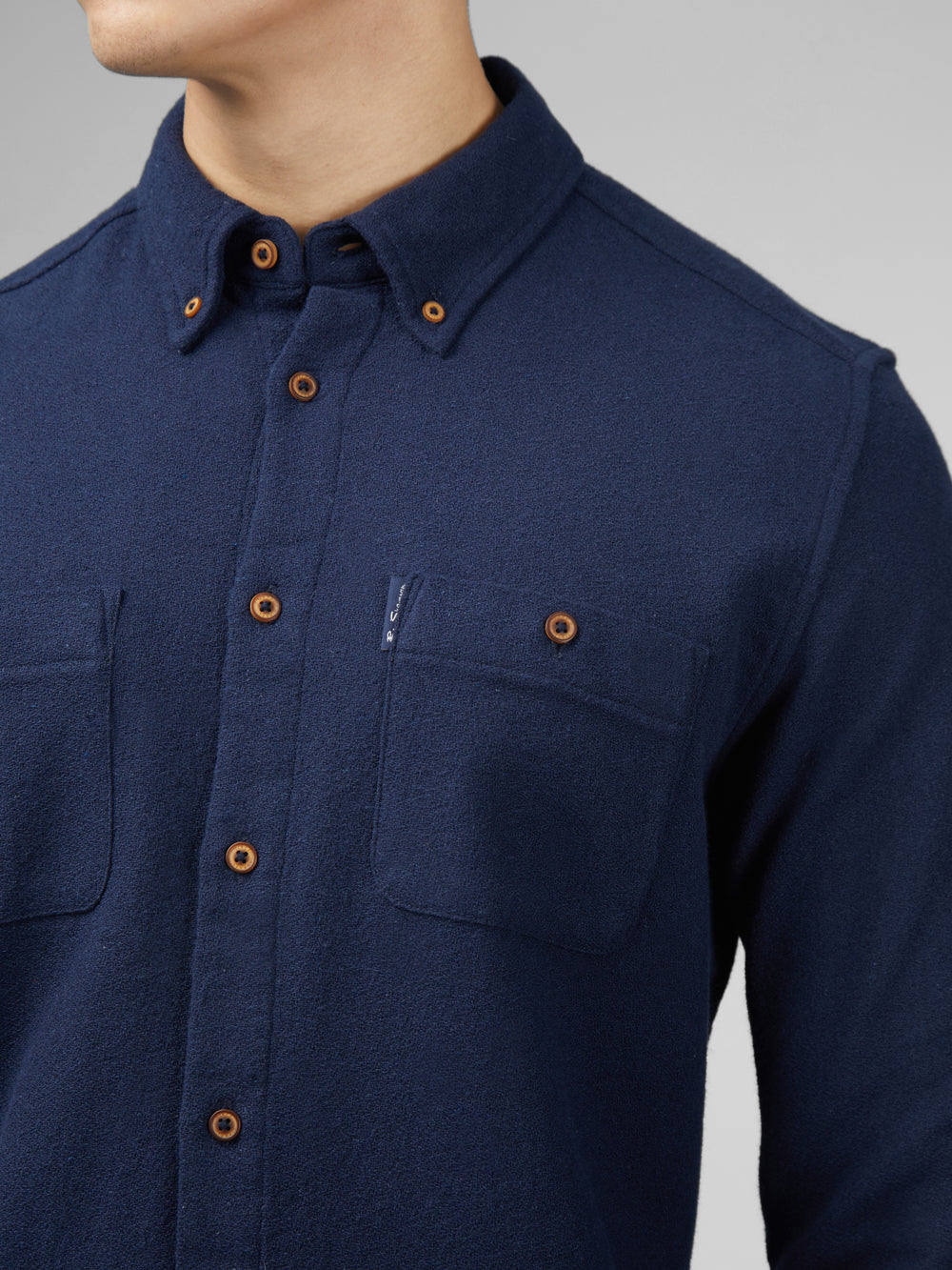 Camisas Ben Sherman Signature Boucle Azul Marino | 487-JPFGDH