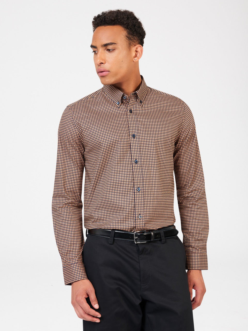 Camisas Ben Sherman Signature Chevron Naranjas | 854-QEBPFN