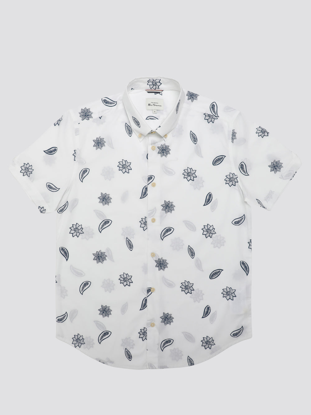 Camisas Ben Sherman Signature Floral Blancas | 109-NOCYKF