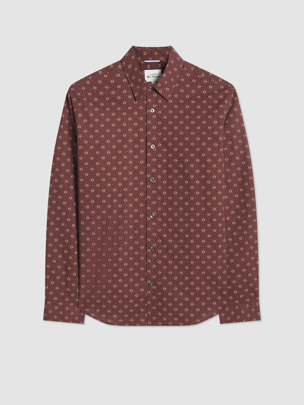 Camisas Ben Sherman Signature Geo Marrones | 471-HLPJZO