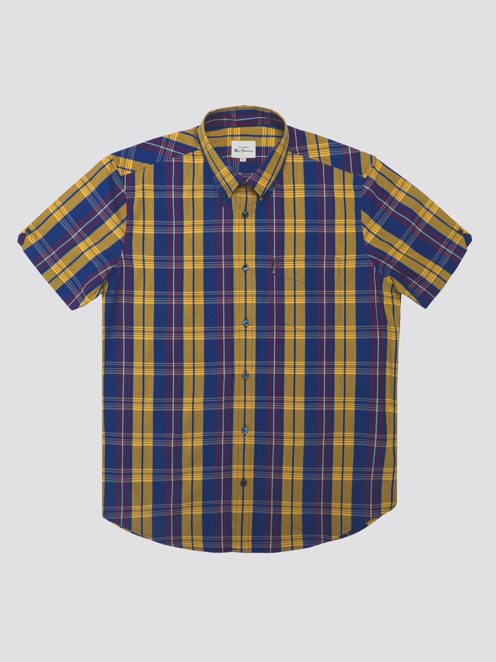 Camisas Ben Sherman Signature Irregular Check Azules | 327-LQSRUT